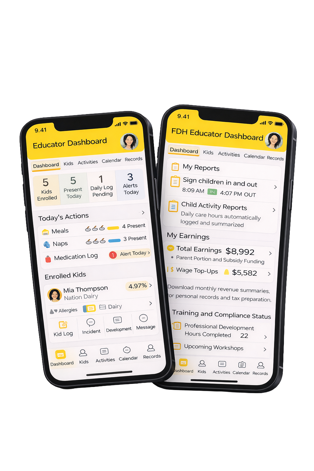 Day Guardian mobile app role experiences